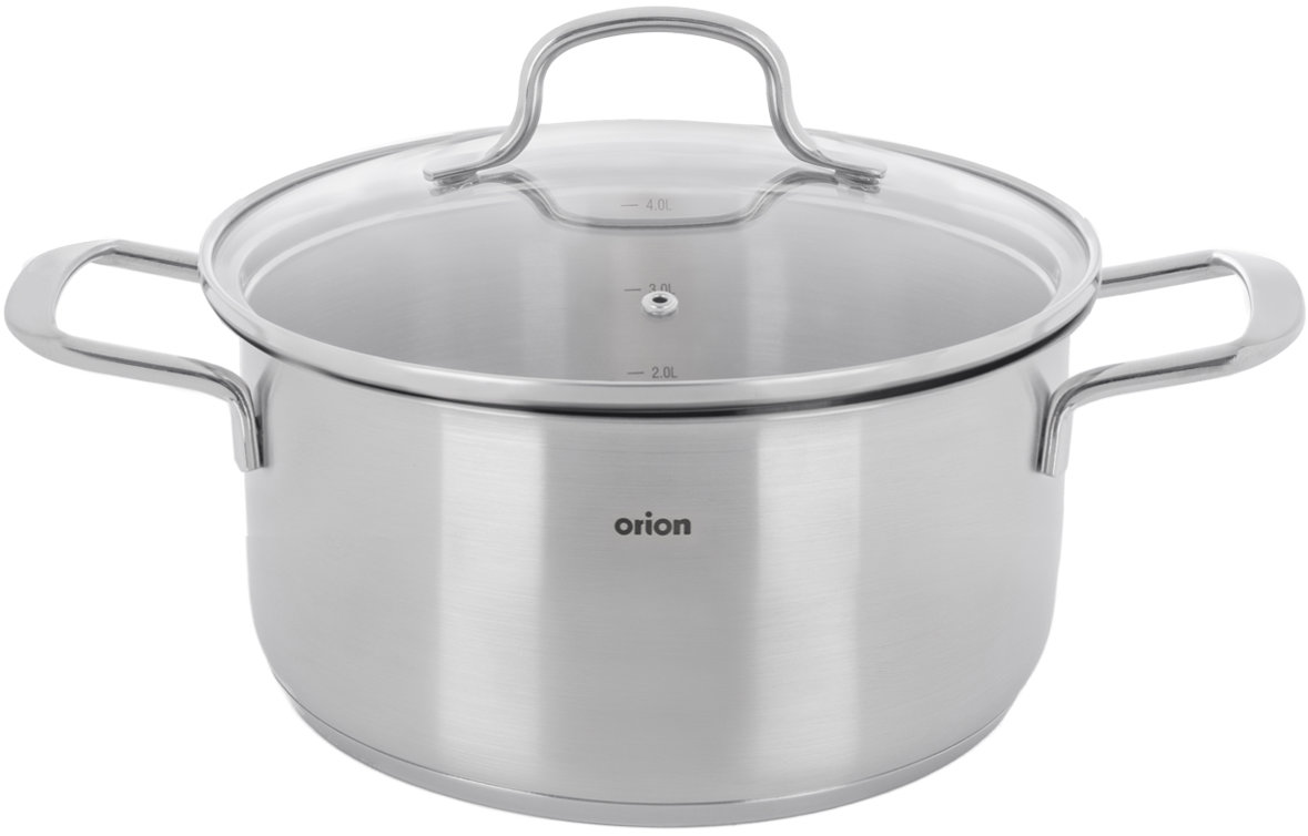 ORION Kastrol nerez ANETT Glass 4,6 l poklice sklo