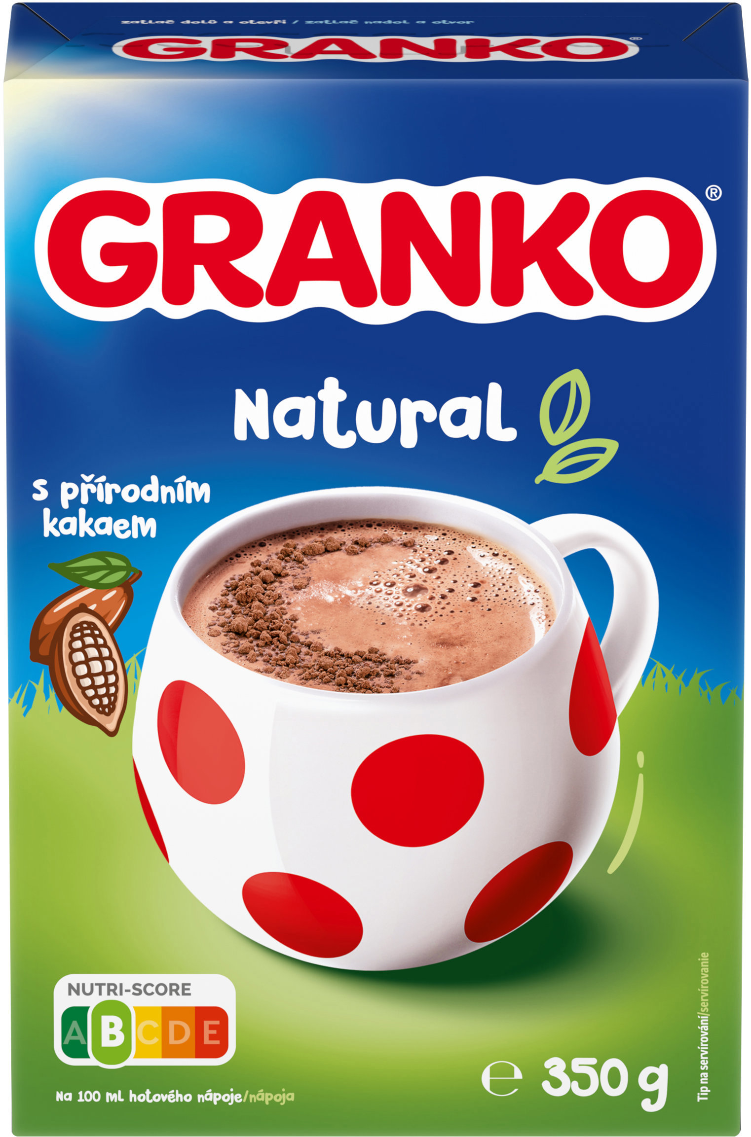 GRANKO instantný kakaový nápoj s prírodným kakaom 350 g
