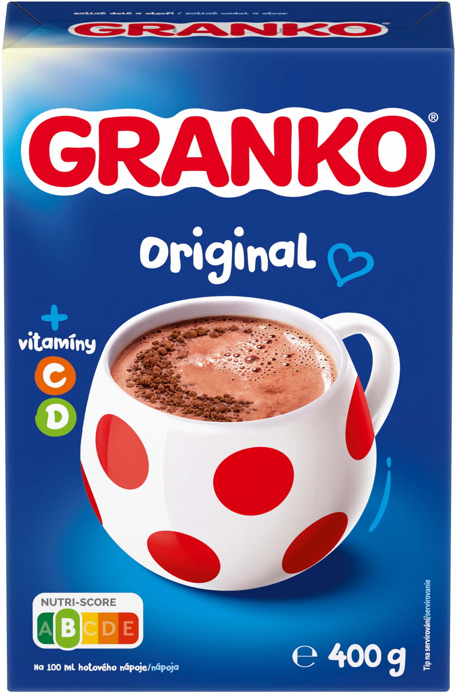 GRANKO S holandským kakaom instantný kakaový nápoj s vitamínmi C a D 400 g