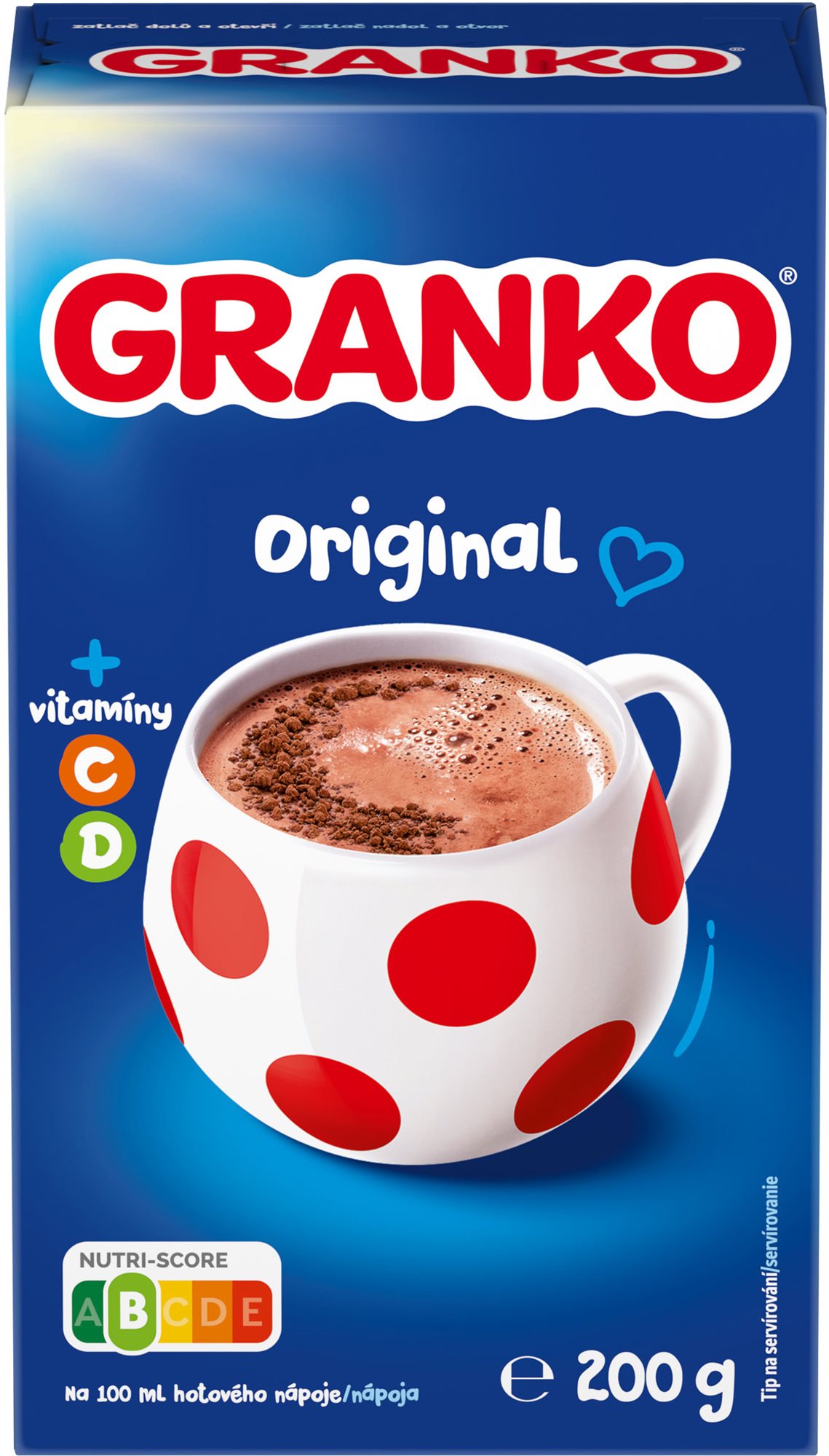 GRANKO S holandským kakaom instantný kakaový nápoj s vitamínmi C a D 200 g