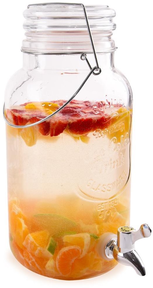 ORION Fľaša sklo + kohútik 3,5 l
