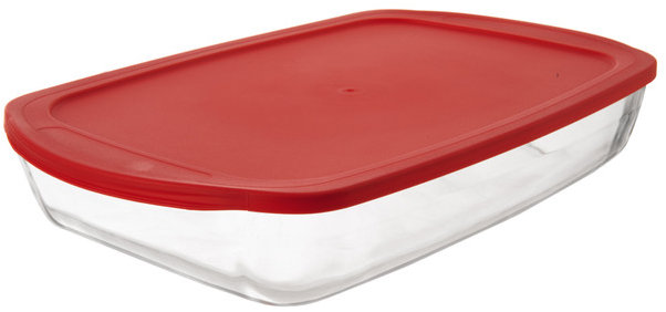 ORION Misa zapekacia s vekom 39,5 × 24,5 cm borosilové sklo/UH