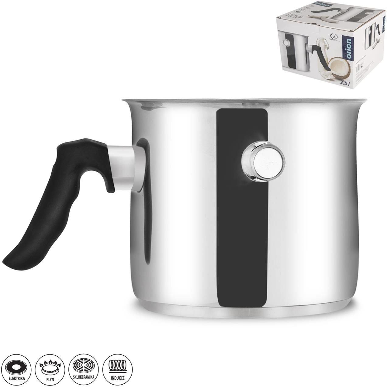 Mliekovar nerez PREMIUM 2,5 l
