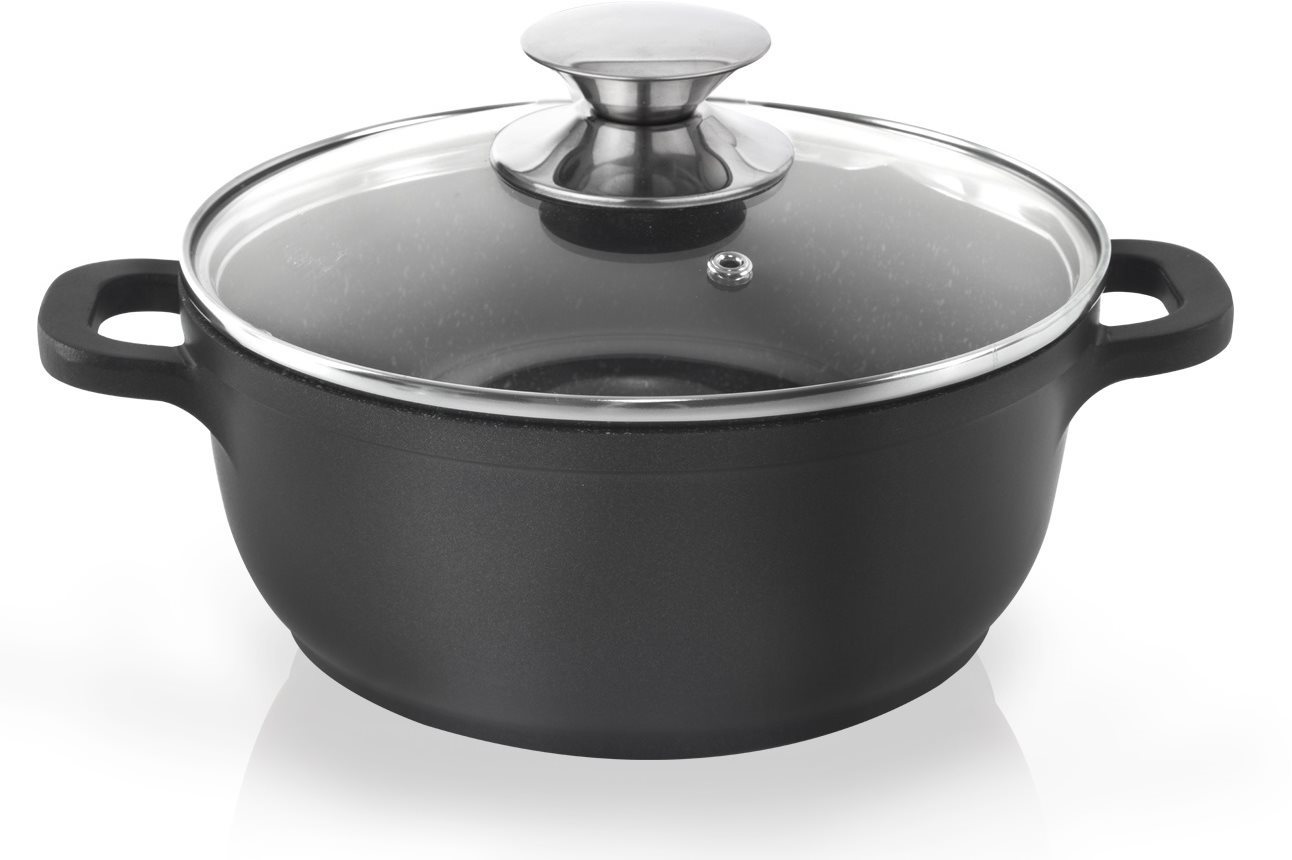ORION Hrniec GRANDE priemer 24 cm sklenená pokrievka