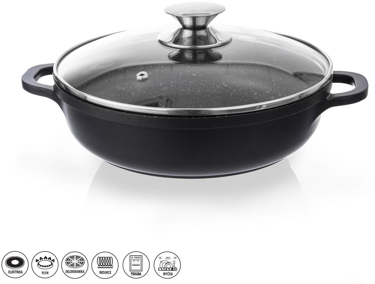 ORION Kastról GRANDE priemer 24 cm sklenená pokrievka