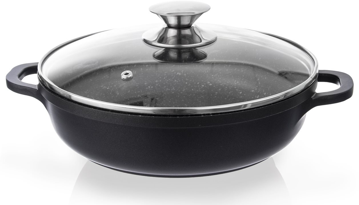 ORION Kastról GRANDE priemer 28 cm sklenená pokrievka