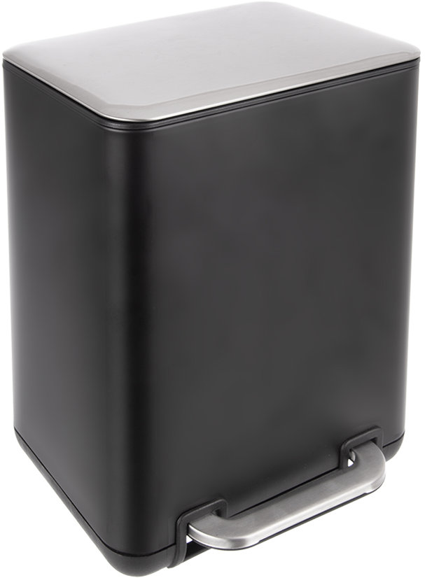 ORION Exclusive BLACK Kôš odpadkový 6 ls pedálom nehrdzavejúca oceľ/UH