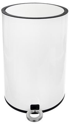 Kôš odp. kov/UH s pedálom WHITE 3 l