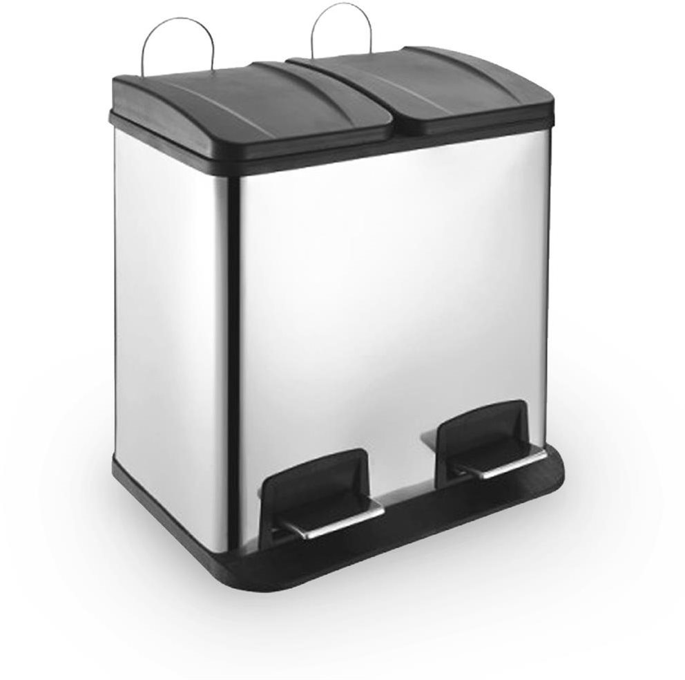 Kôš odp. nerez/UH DUO recyk. 2 × 30 l