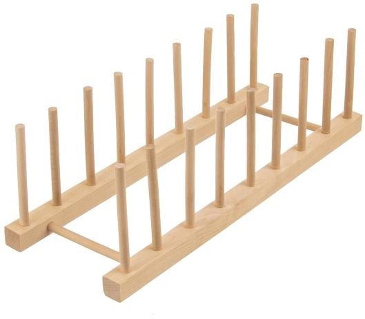 ORION Stojan na taniere/pokrievky drevo