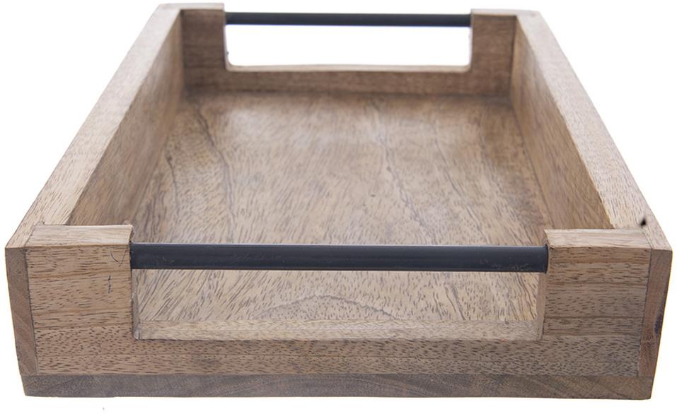 ORION MANGO Tácka 35,5 × 25,5 cm drevo/kov