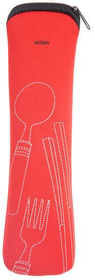 ORION Puzdro na príbory 24,5 × 7 cm červené neoprén