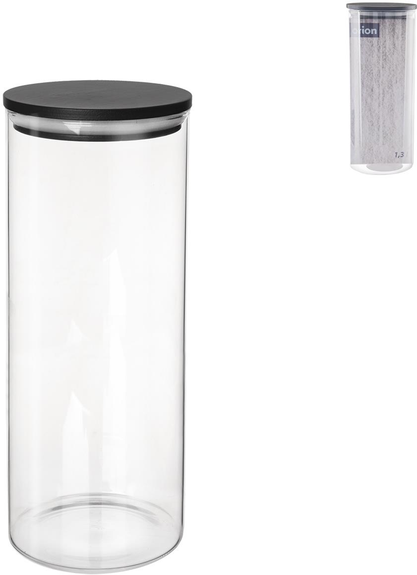 ORION 1,3 l guľatá borosilikátové sklo/bambus