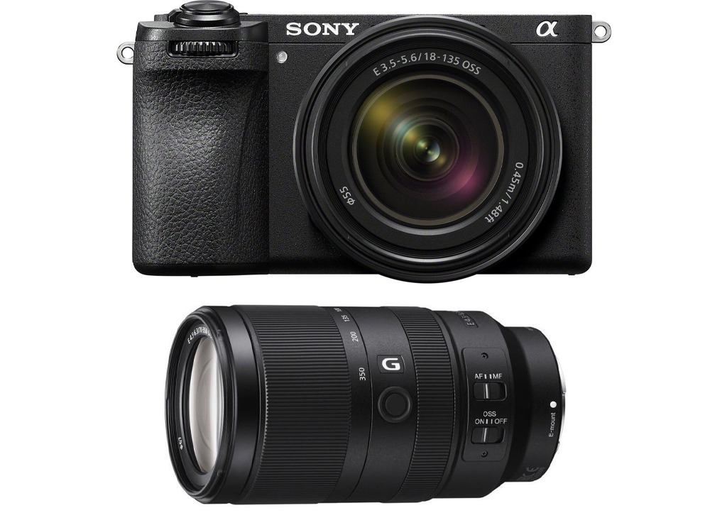Sony Alpha A6700 čierny + E 18 – 135 mm f/3,5 – 5,6 + E 70 – 350 mm f/4,5 – 6,3 G OSS