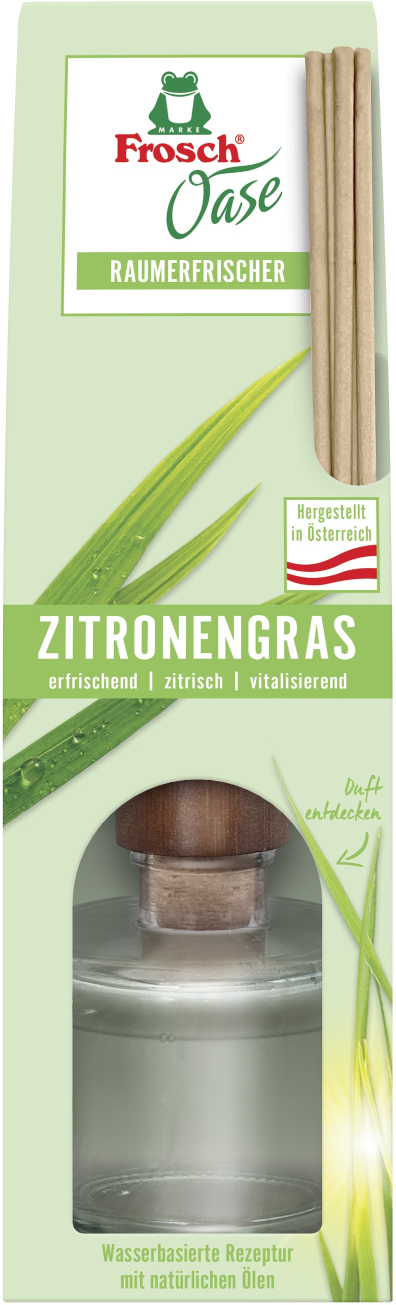 FROSCH Oase aróma difuzér Citrusová tráva 90 ml