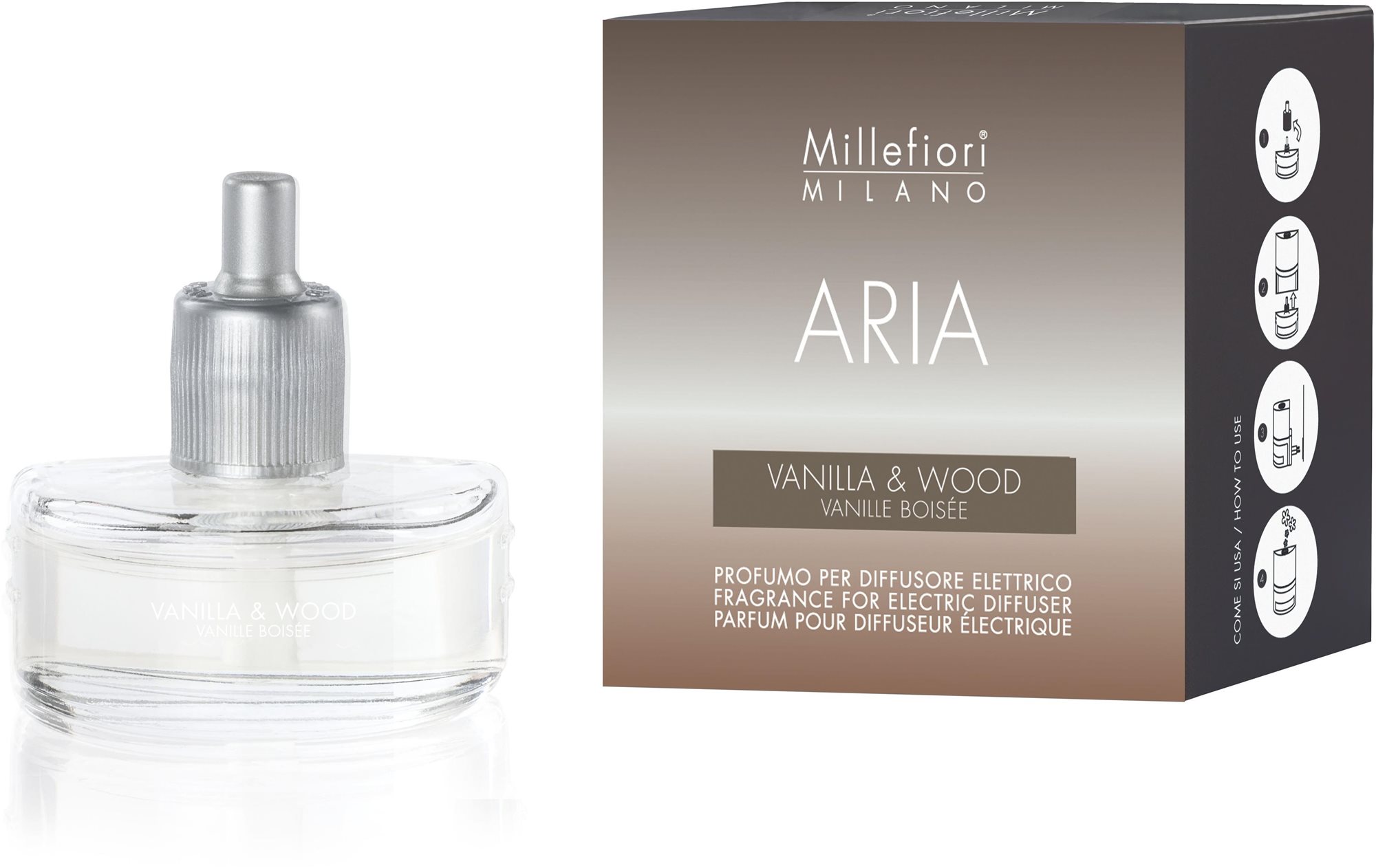 MILLEFIORI MILANO Aria Vanilla & Wood Electric náplň 20 ml