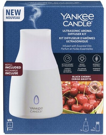 YANKEE CANDLE Ultrasonic Aroma difuzér + náplň Black Cherry 10 ml