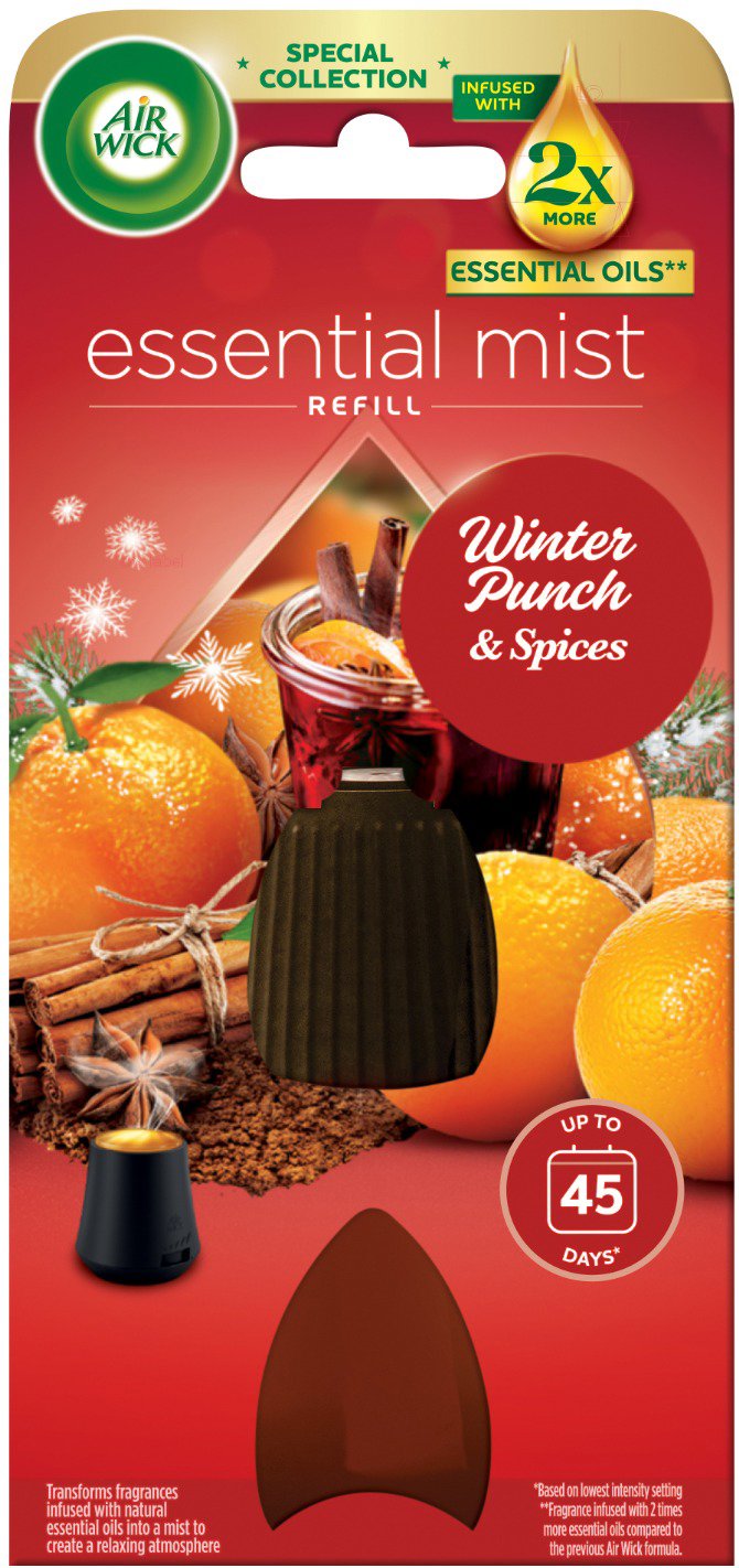 AIR WICK náplň do aróma difuzéra Winter Punch & Spices 20 ml