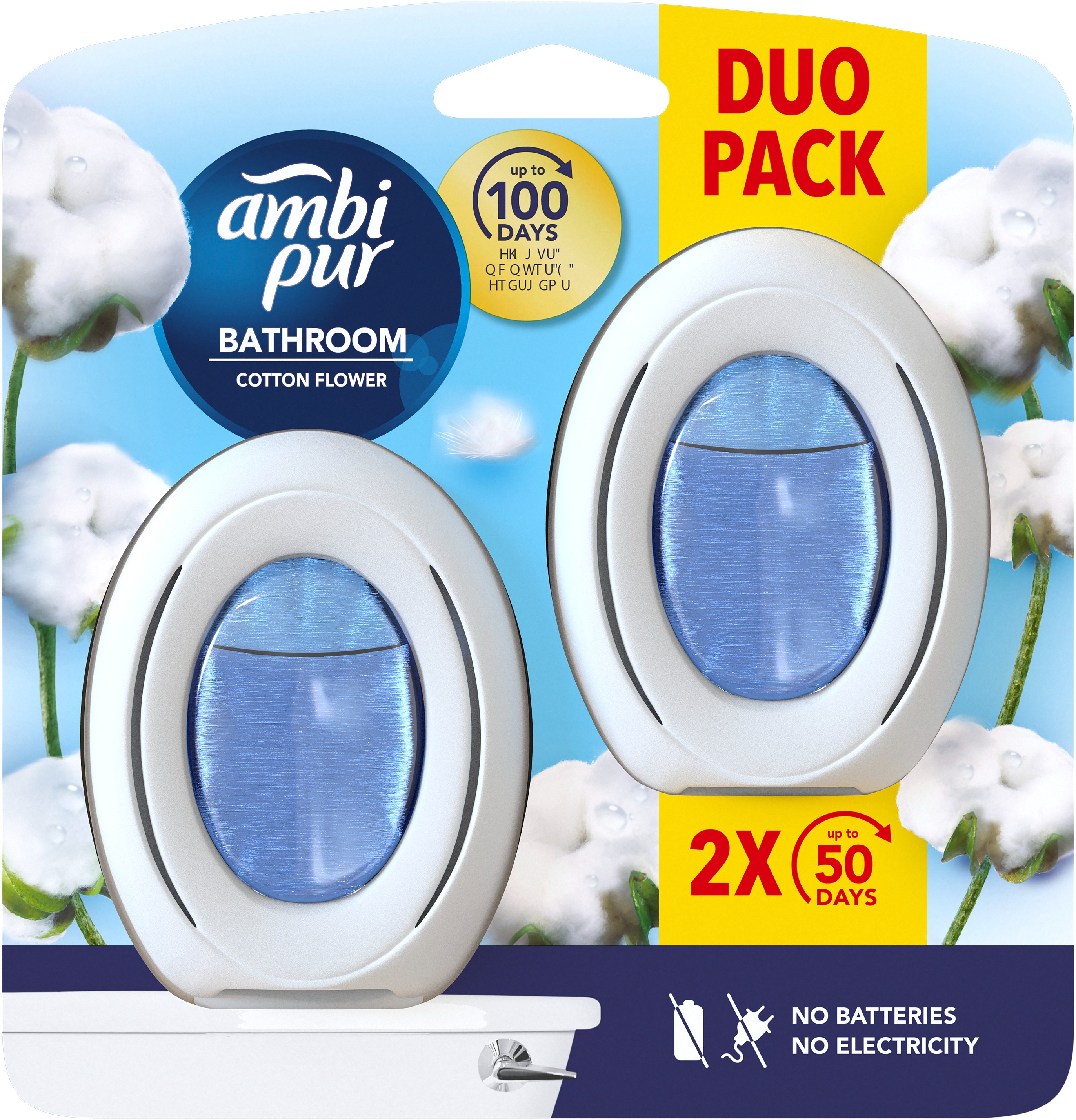 AMBI PUR Bathroom Cotton Flower 2× 7,5 ml