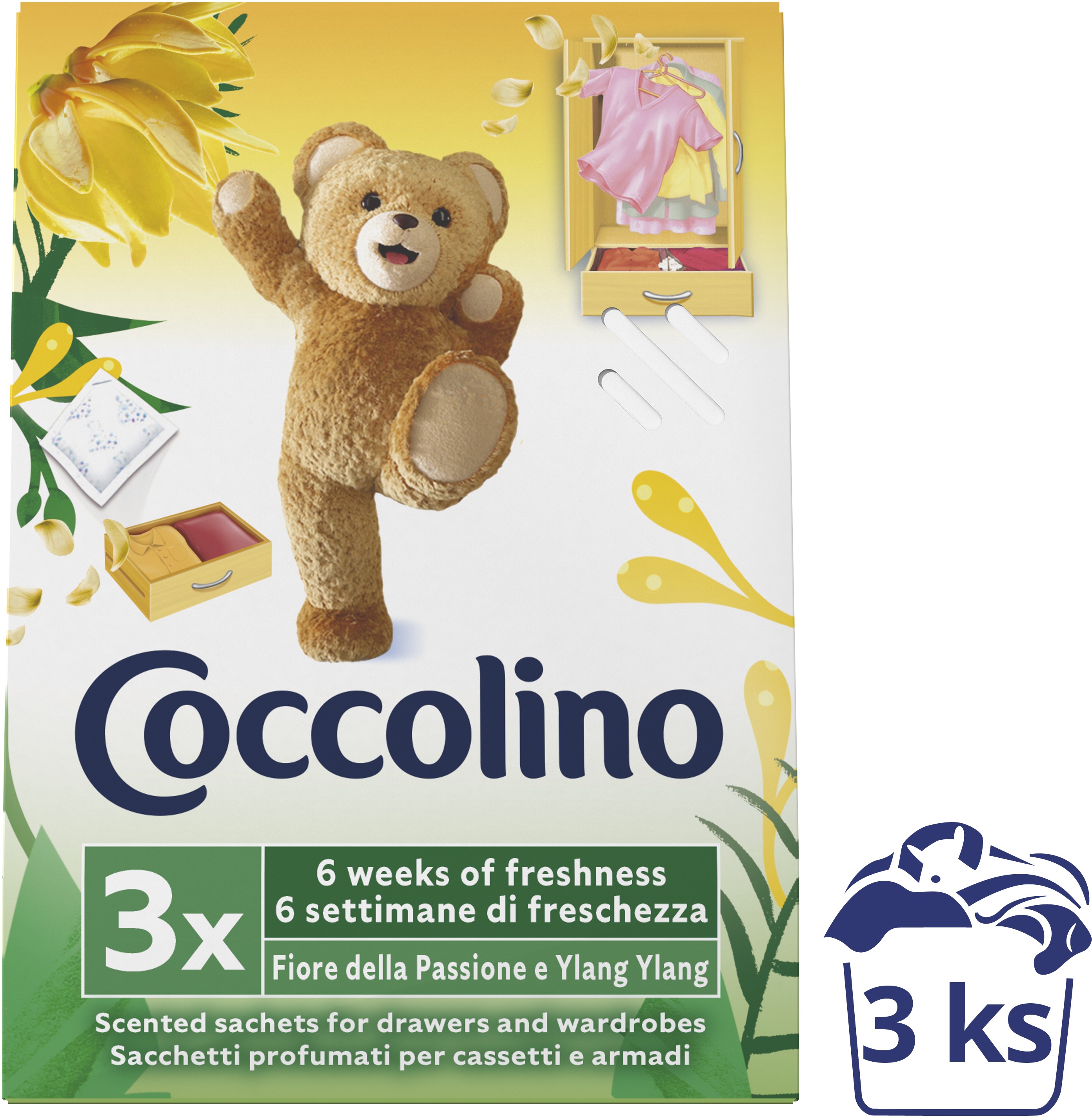 COCCOLINO Passion Fruit vôňa do skrine 3 ks