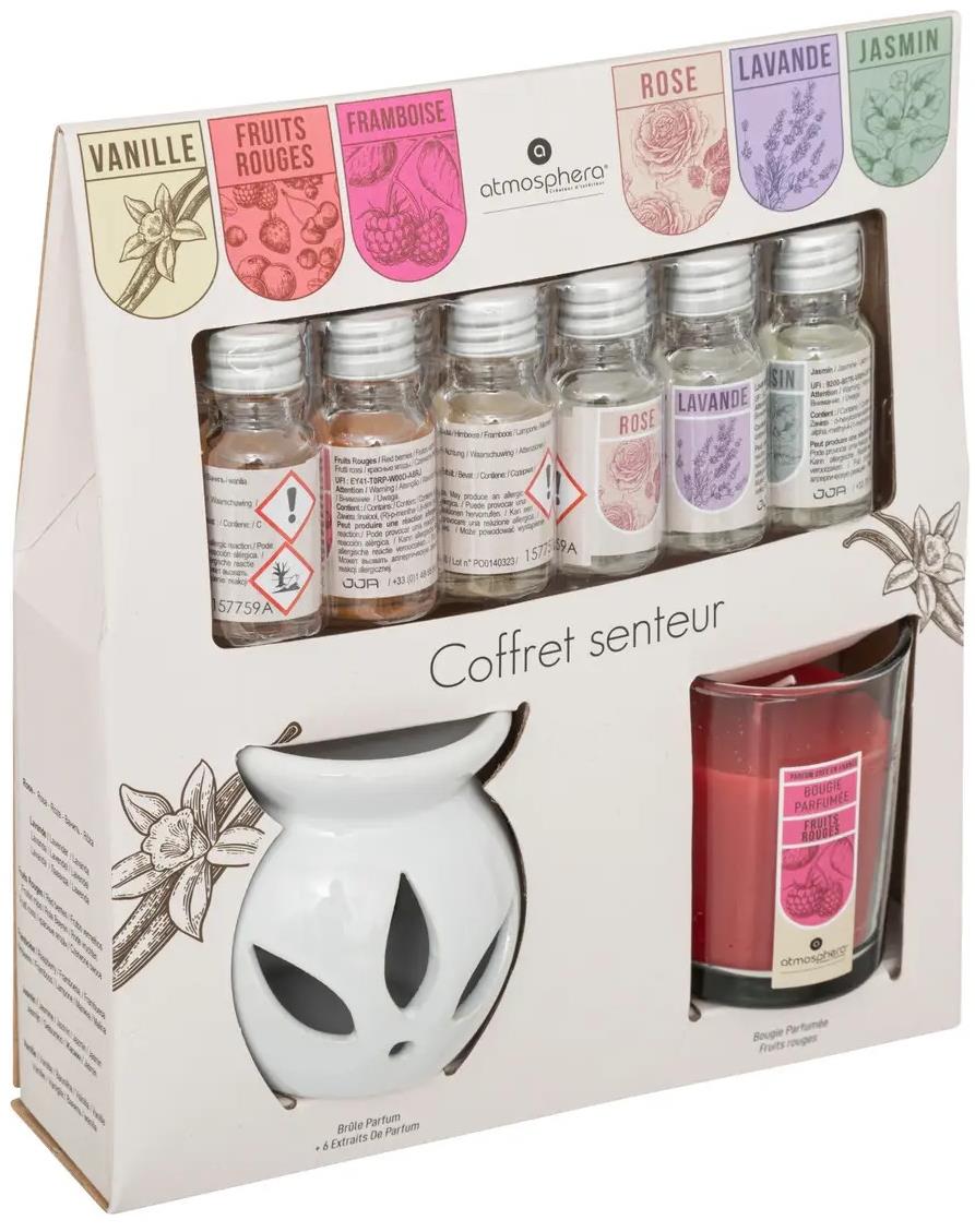 ATMOSPHERA súprava vonných olejov s aróma lampou 10 ml (8 ks)