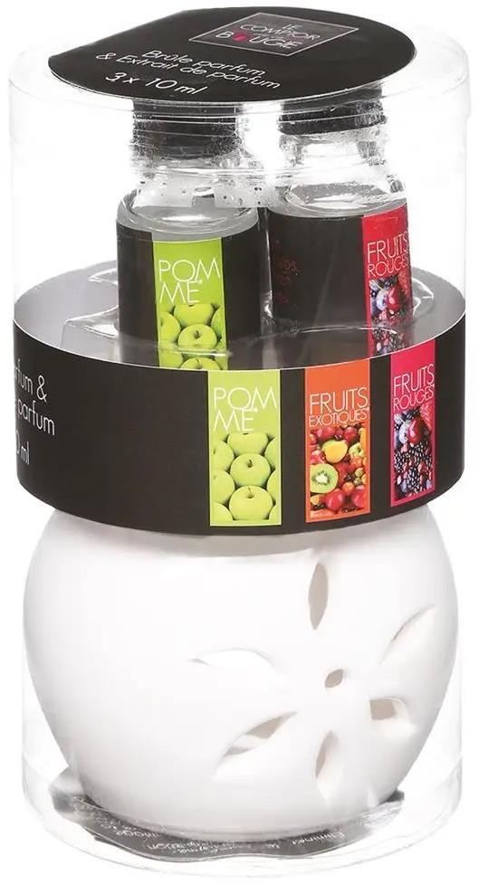 ATMOSPHERA súprava vonných olejov s aróma lampou Fruits 10 ml (3 ks)