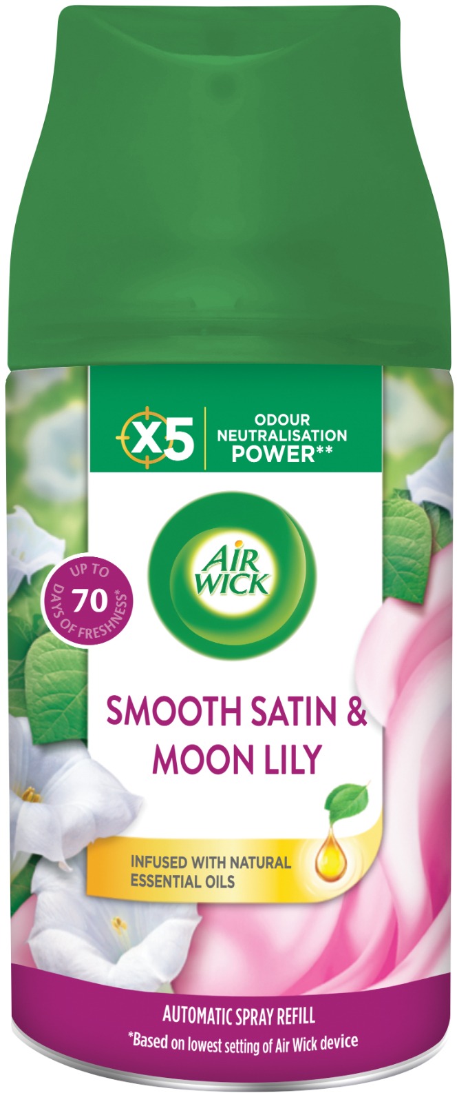 AIR WICK Freshmatic, náplň jemný satén a mesačná ľalia, 250 ml