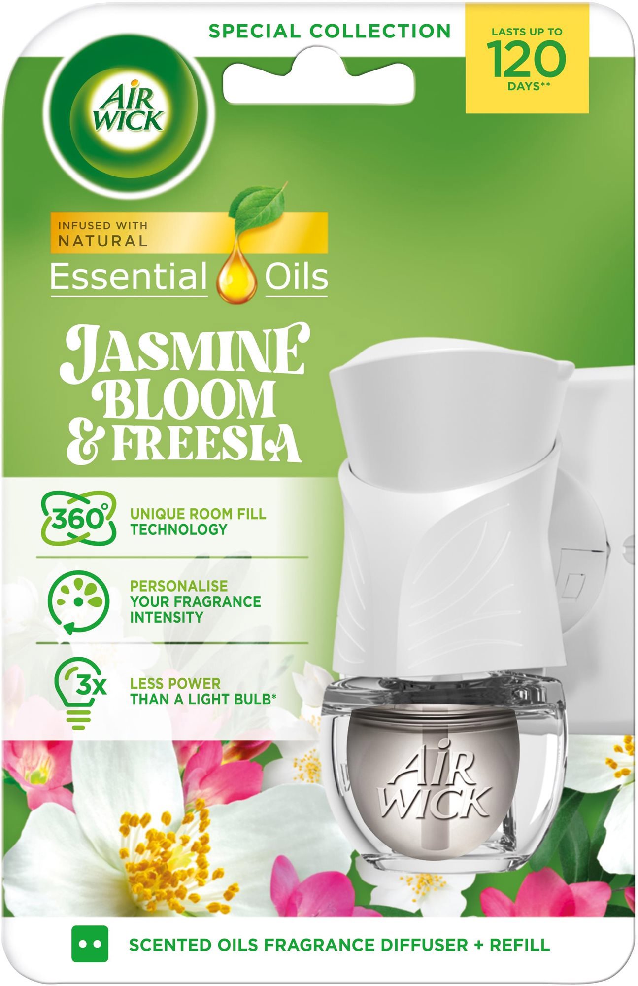AIR WICK Electric komplet Jazmínové kvety a frézie 19 ml