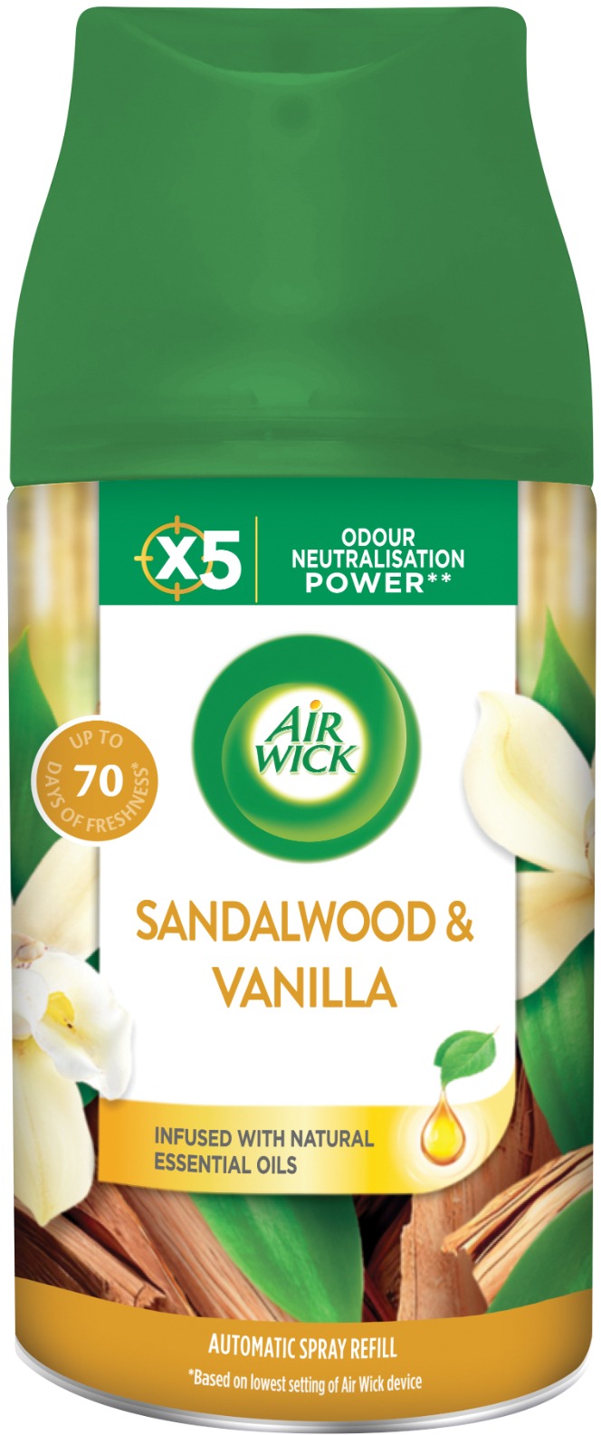 AIR WICK Freshmatic Vanilka a santalové drevo 250 ml
