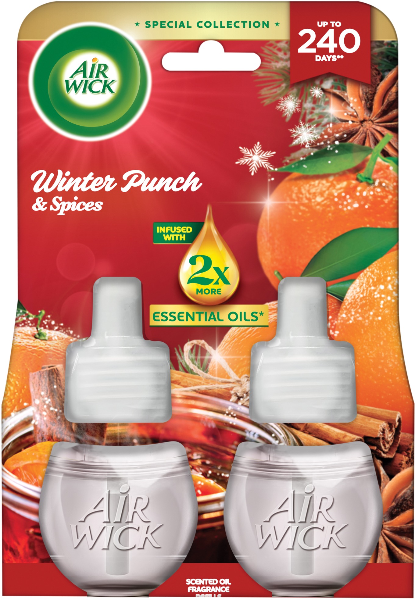 AIR WICK Electric náplň Zimný punč 2× 19 ml