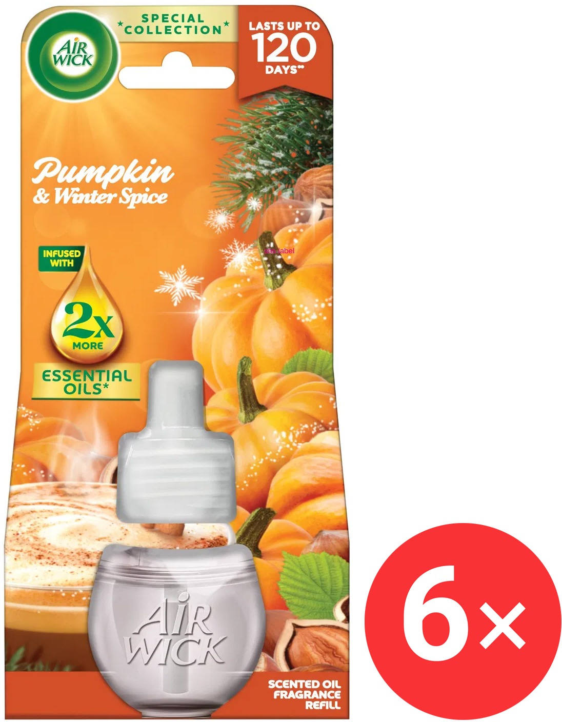 AIR WICK Electric náplň Tekvica a jesenné korenie 6 x 19 ml