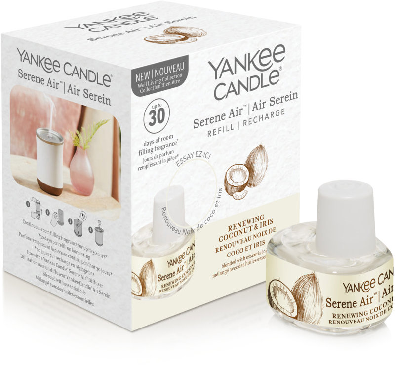 YANKEE CANDLE Serene Renewing Coconut & Iris náplň 17 ml