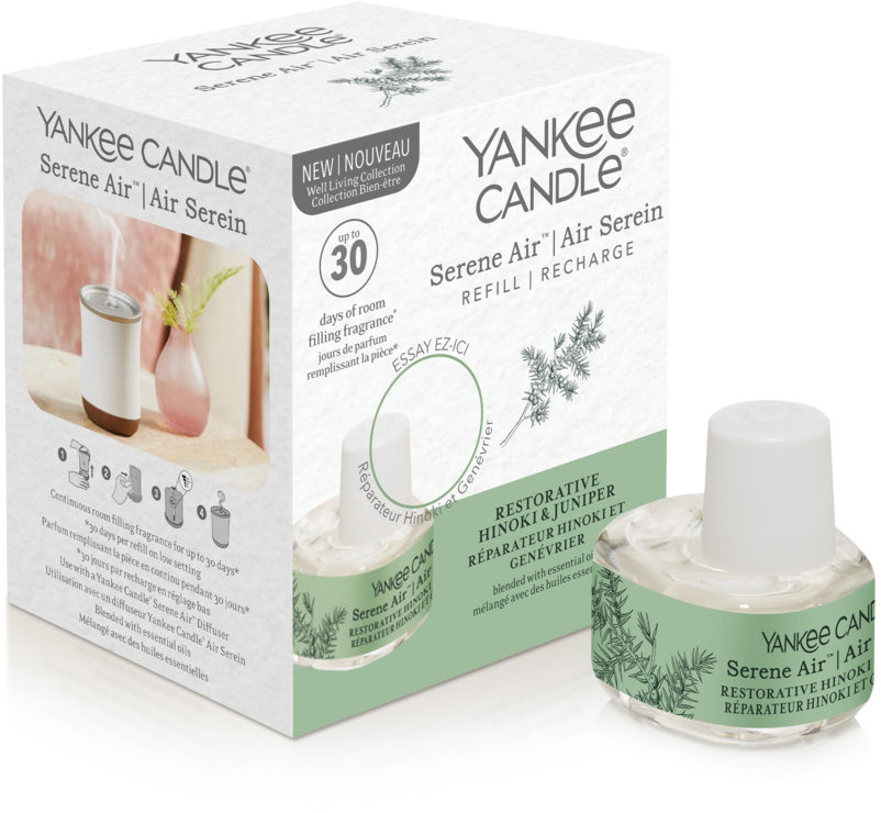 YANKEE CANDLE Serene Restorative Hinoki & Juniper náplň 17 ml