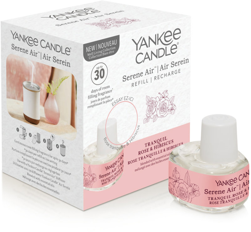 YANKEE CANDLE Serene Tranquil Rose & Hibiscus náplň 17 ml