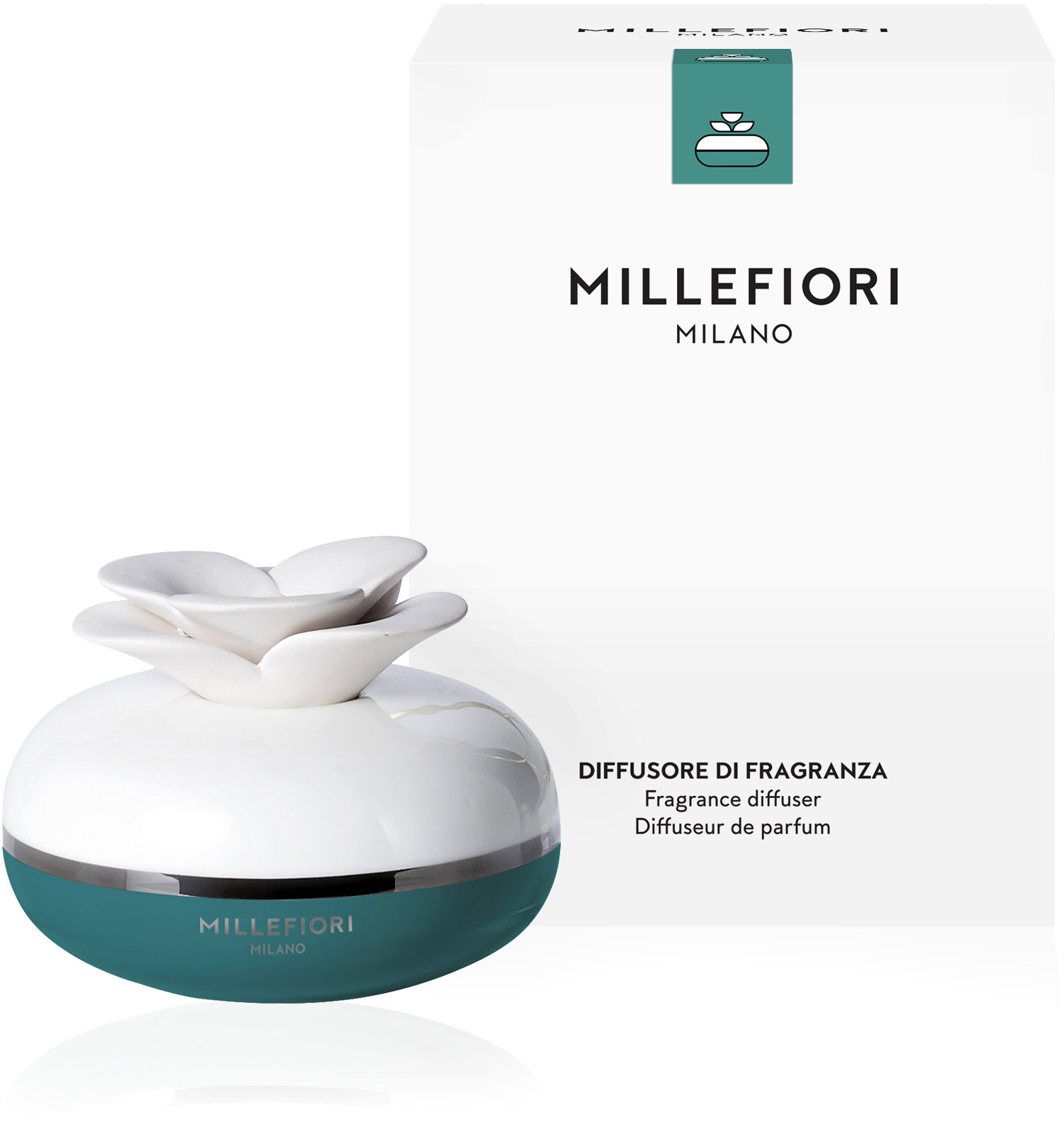 MILLEFIORI MILANO Air dizajn Flower Green 130 ml
