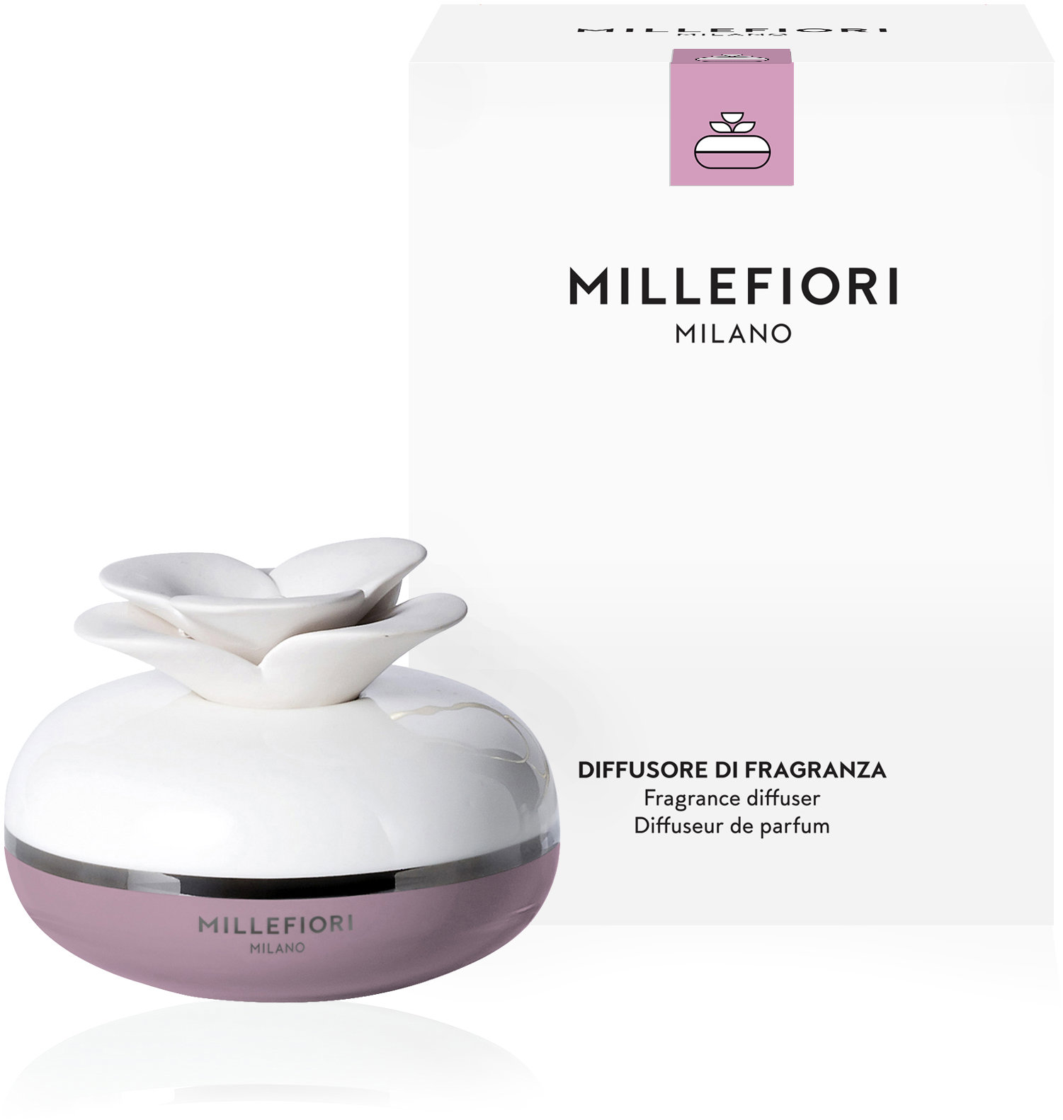 MILLEFIORI MILANO Air dizajn Flower Pink 130 ml