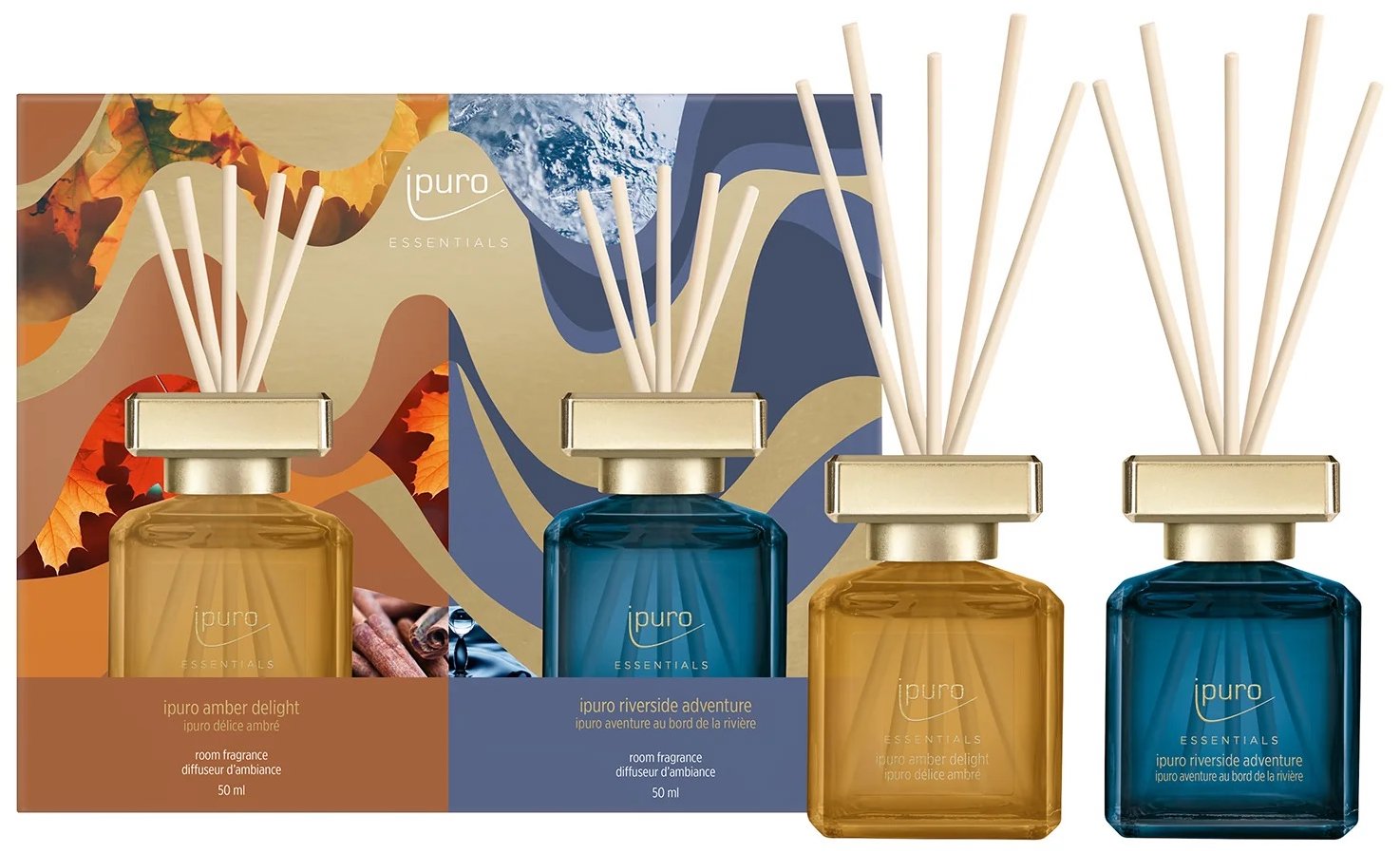 IPURO Essentials Amber & Riverside 2× 50 ml