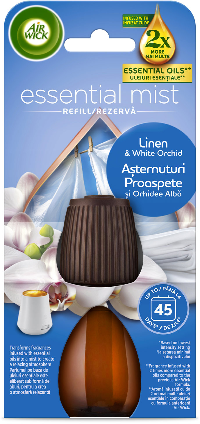 AIR WICK Bielizeň a biela orchidea náplň 20 ml