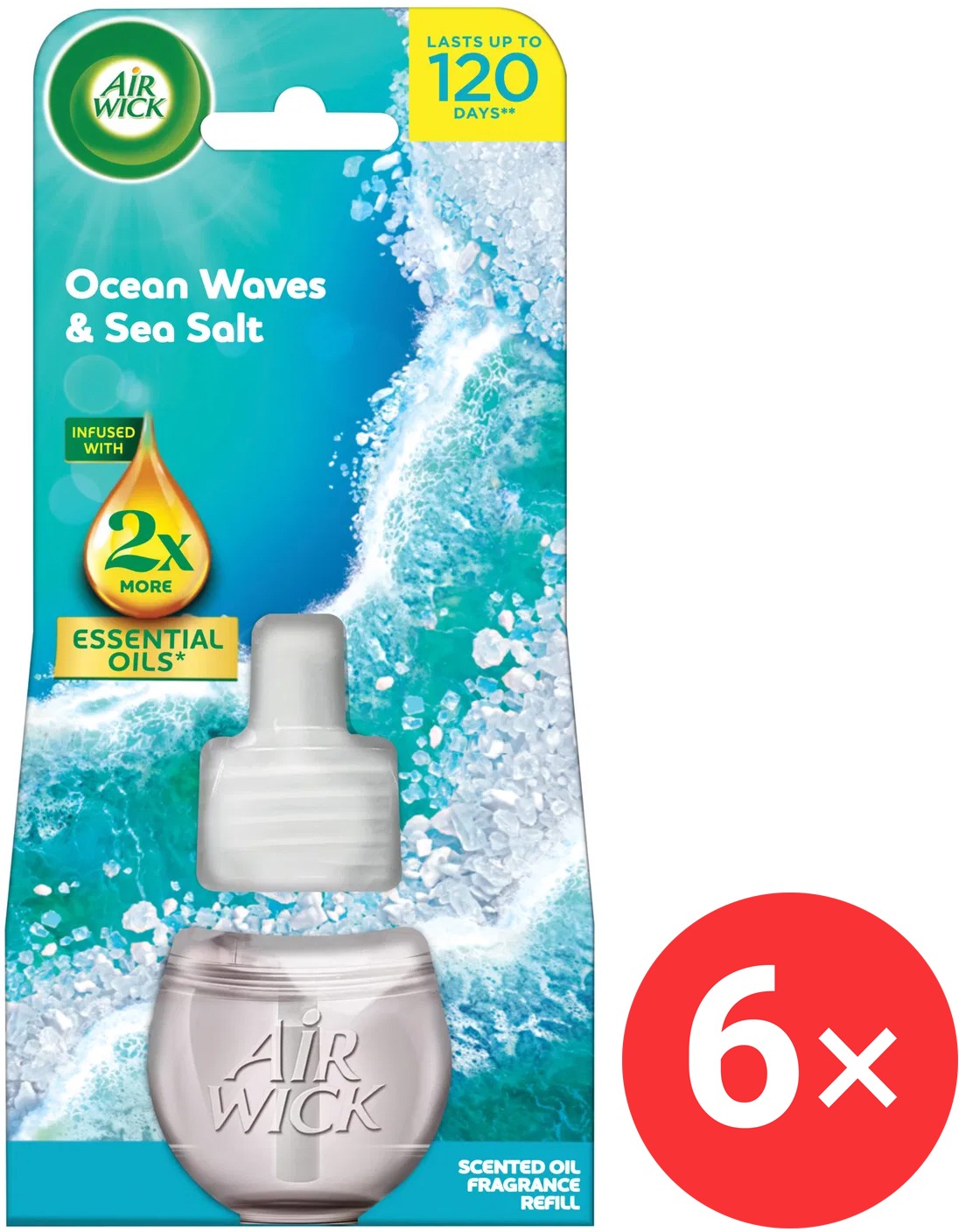 AIR WICK Electric, náplň Oceán a morská soľ, 6 x 19 ml