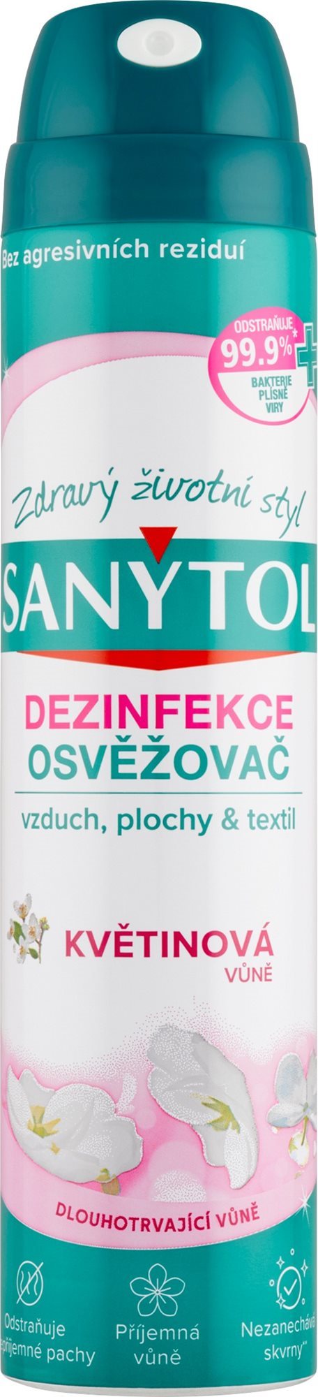SANYTOL Dezinfekčný osviežovač vzduchu kvetinová vôňa 300 ml