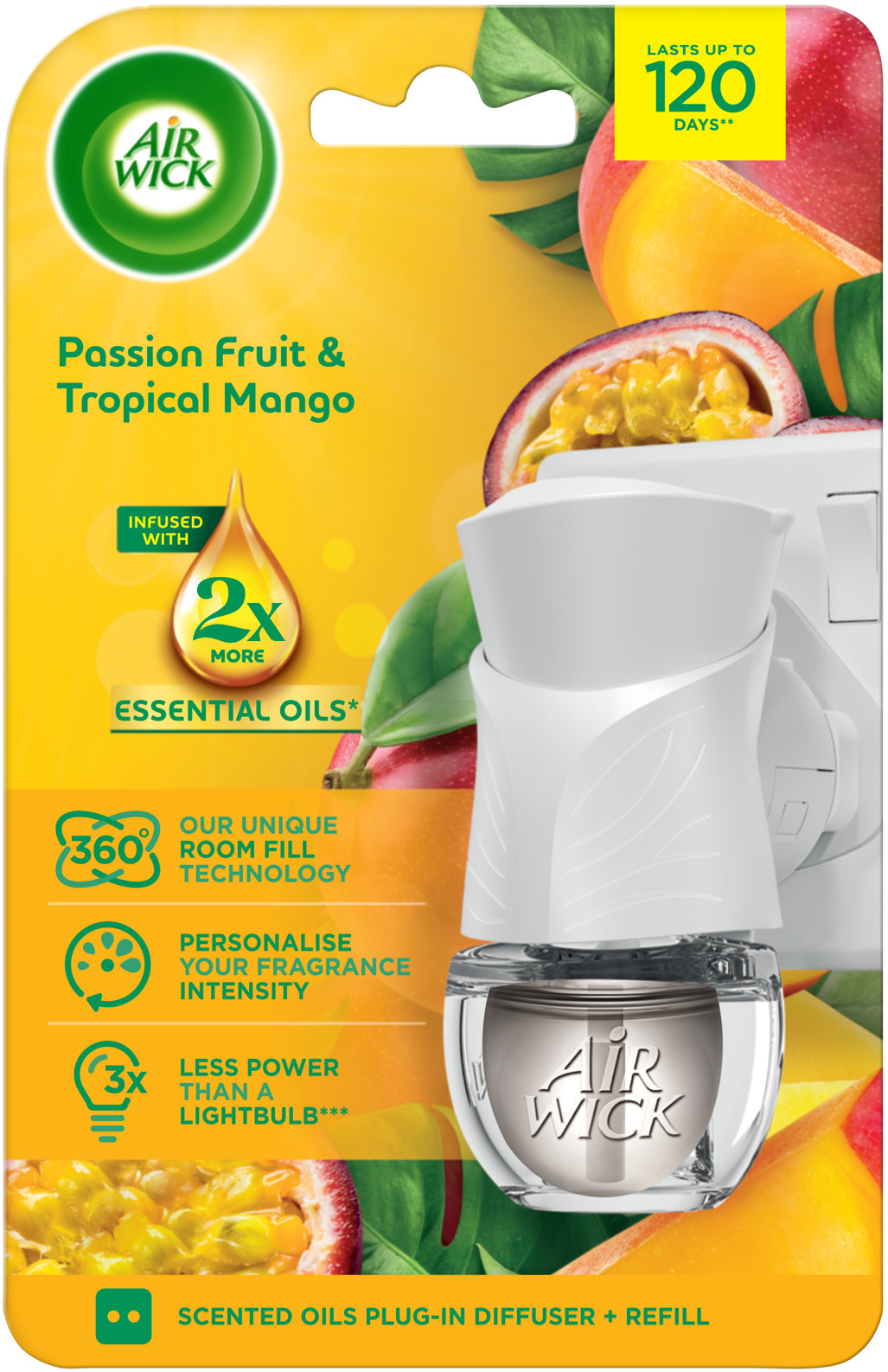 AIR WICK Electric komplet Maracuja a tropické mango 19 ml