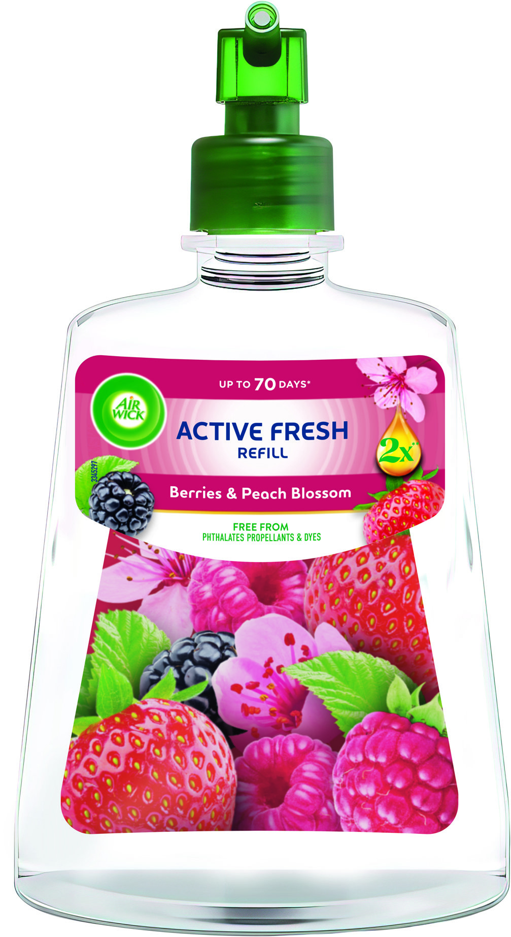 AIR WICK Active Fresh Automatic náplň Lesné plody a broskyňový kvet 228 ml