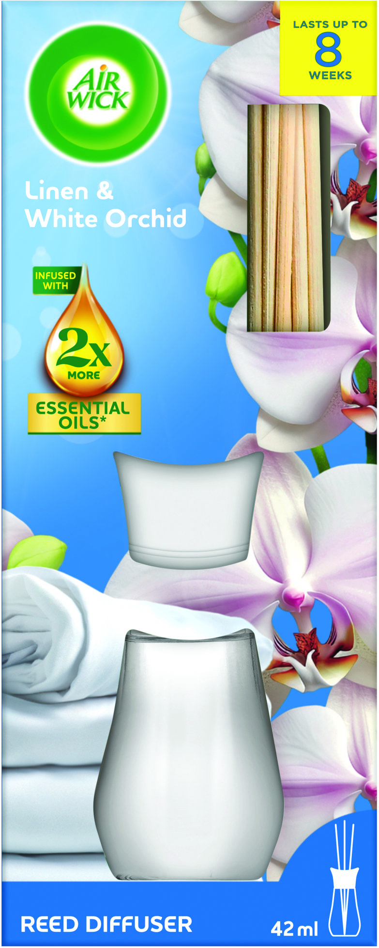 AIR WICK Prádlo a bílá orchidej 42 ml
