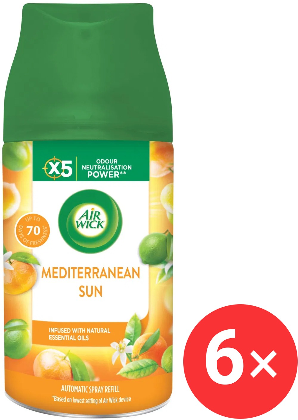 AIR WICK Freshmatic náplň Stredomorské slnko 6×250 ml