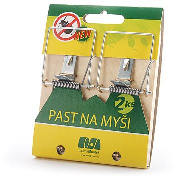 PAPÍRNA MOUDRÝ - Pasca na myši, drevo, 2 ks