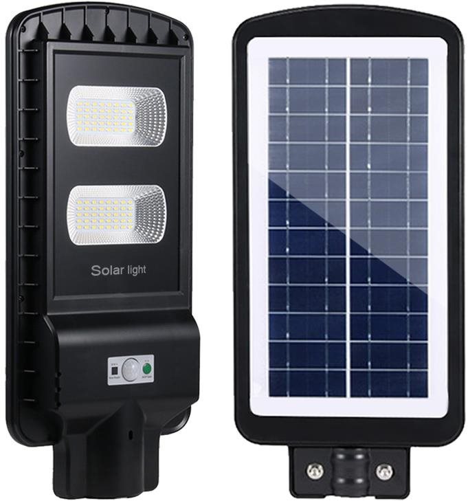 LEDSolar verejne osvetlenie pouličná lampa 40 W, so senzorom, bezdrôtové, iPRO, studená farba