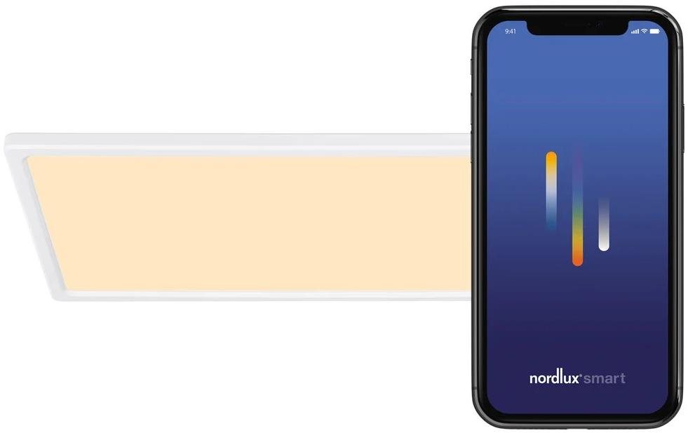 Nordlux Ultratenký stmievateľný LED panel Harlow Smart IP54 RGB – biela