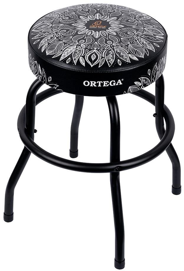 ORTEGA Bar Stool 24" White Kaleidoscope