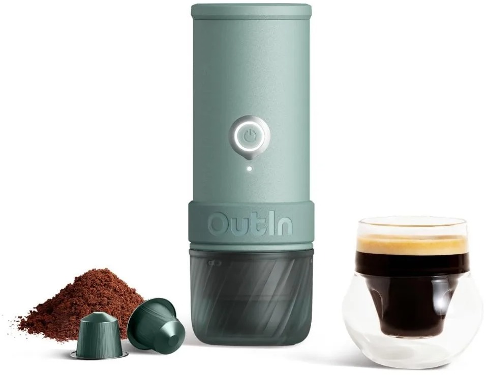 OUTIN Mino Portable Electric Espresso Machine Space Grey
