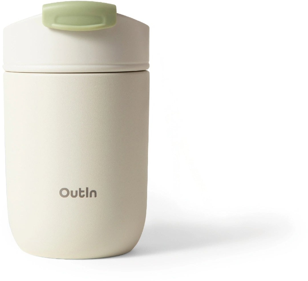 OUTIN Travel Tumbler Sand White Cup